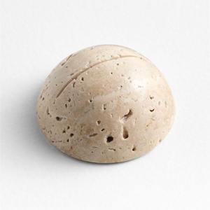 Fabriqué à la main pierre et bois porte-cartes double fente nom de l'entreprise étiquette affichage bureau organisateur moderne bureau décor matériau naturel - Product Image 5