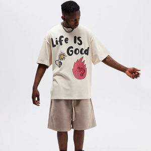 เสื้อยืดผ้าฝ้ายพิมพ์ลายสไตล์ลำลองสำหรับ100% ใหม่2025ฤดูร้อน - Product Image 5