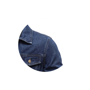 Latest Hot Selling <b>Bomber</b> Pilot Blue Denim <b>Varsity</b> <b>Jacket</b> Breathable Windproof <b>Men's</b> Motorcycle Casual Outwear High Street Mono - Product Image 3