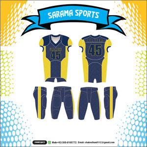 Nuevo estilo personalizar pantalones de uniforme de fútbol americano con bolsillos/Venta al por mayor último modelo de uniforme de fútbol americano, - Product Image 5