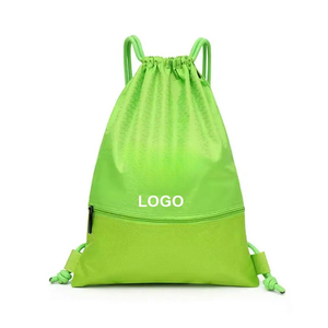 Mochila de gimnasio con cordón de nailon impermeable ecológica, bolsa deportiva ligera para ir de compras, viajes, yoga, fitness y más - Product Image 6