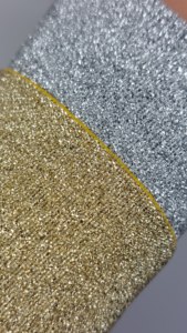 Gemtex Made Ý Thân Thiện Da <span class=keywords><strong>Spandex</strong></span>/Polyester Vải Long Lanh Ban Nhạc Đàn Hồi Kim Loại Màu Sắc Màu Đen Vàng Bạc Bronze Buổi Tối - Product Image 4