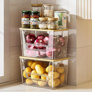 Đựng Thức Ăn tổ chức và lưu trữ Giỏ nhựa khoai tây và hành tây bin Set cho nhà bếp - Product Image 3