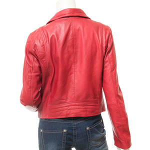 Chaqueta de cuero de moda para mujer, de alta calidad, transpirable, impermeable y ecológica, muy vendida. - Product Image 2