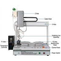 Nouvelle machine à souder entièrement automatique HANDIF à double tête et quatre axes, 220 V CA, double plateforme, pour fiches aéronautiques, cartes de circuits imprimés et LED 1