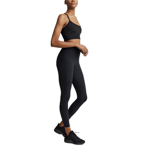 custom fitness <b>ladies</b> summer gym wear private label women sports bra <b>leggings</b> activewear set with OEM service - Product Image 2