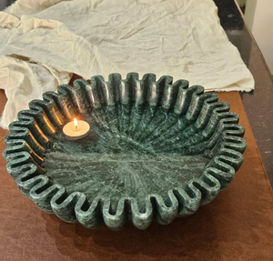 Tazón de Mármol Profundo de Diseño Moderno para Almacenamiento en la Encimera del Baño, Ideal para Toallas, Lociones, Jabones y Artículos de Cuidado Personal - Product Image 2