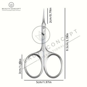 Pousse-cuticules et ciseaux de manucure en acier inoxydable pour droitiers, outil de beauté pour l'élimination des peaux mortes et le soin des ongles - Product Image 4