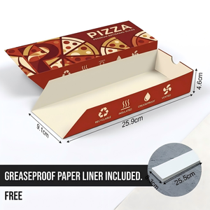 Scatole per Pizza da <span class=keywords><strong>Asporto</strong></span> in Cartone Giallo Rettangolare Personalizzate: Confezioni Portatili ed Eleganti per Fette di Pizza Gourmet - Product Image 5