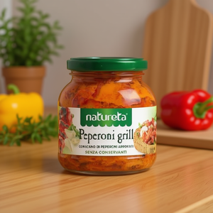 Peperoni Grigliati e Cotti Sott'Olio Natureta 290g X 12 Pezzi in Barattolo di Vetro ETA KAMNIK - Product Image 3