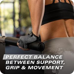 Guantes de nailon de medio dedo personalizados para gimnasio, ciclismo y entrenamiento físico, guantes de entrenamiento de levantamiento de pesas con agarre de cuero elástico - Product Image 4