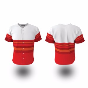 Custom Printing Wholesale Price High Quality Breathable 100% Polyester Quick Dry Crew Neck Plus Size Baseball Uniform Jerseys - Product Image 1