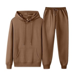 Sweat à capuche à manches longues avec fermeture éclair pour hommes, jogging uni écologique, survêtement décontracté - Product Image 2