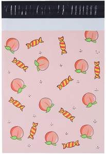 Sacs Polymailer 25x33cm Auto-adhésifs Imperméables Résistants aux Déchirures Durables 2.3M Design Pêche Bonbon Sucré - Product Image 2