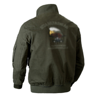Blouson bombardier fin à logo personnalisé pour hommes, manches longues et col montant, style baseball à la mode avec méthode de tissage non tissé