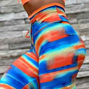 Sport Wears Gym Yoga Camo V Waist <b>Band</b> Tights Leggings With Pockets for Women Arve Sports - Product Image 6