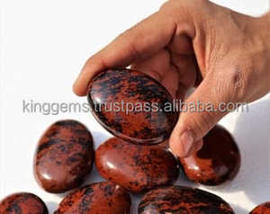 Venta al por mayor de piedra de Palma pulida obsidiana de caoba natural tallada para meditación Reiki piedra semipreciosa artesanal para Feng Shui - Product Image 6