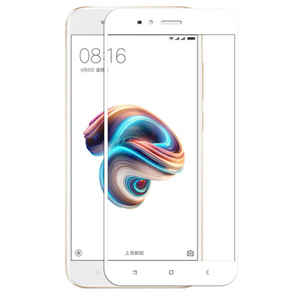 Protecteur d'écran avant pour Xiaomi Mi 5X, verre trempé incassable Netzy Zore, blanc, anti-choc, anti-rayures - Product Image 1