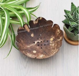 จานใส่สบู่มะพร้าวธรรมชาติที่ใส่สบู่กะลามะพร้าวแบบย่อยสลายได้ทางชีวภาพจานตกแต่งสบู่ราคาถูกจำหน่ายโดย Eco2go เวียดนาม - Product Image 5