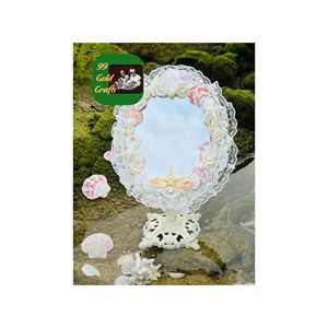 ESPEJO DE CONCHA DE VIETNAM ELEGANTE HECHO A MANO DECORACIÓN DE ESTILO COASTAL CON MARCO DE CONCHA NATURAL IDEAL PARA MESA DE VANIDAD O PANTALLA DE PARED - Product Image 6