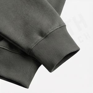 Sweat à capuche gaufré de qualité supérieure pour homme 2025, avec logo personnalisé imprimé, en molleton 100 % coton, uni, fourniture ODM, vêtement d'hiver, couleur personnalisable - Product Image 6