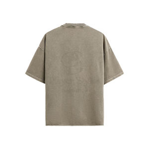 Vêtements de sport surdimensionnés pour hommes T-shirts à manches courtes respirant col rond Logo personnalisé de haute qualité doux solide 100% coton vente en gros - Product Image 2