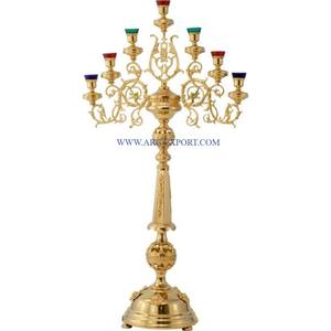 Best Quality Metal <b>Black</b> Polished <b>Candelabra</b> for Home & Party Decor for Weddings Christmas Best Lightening Candlestick Standard - Product Image 6
