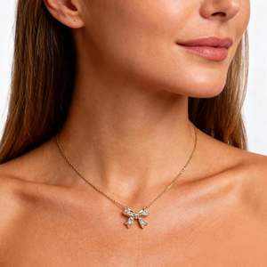 Collana da donna Sonateomber con catena placcata in oro e pendente geometrico con strass per il Ringraziamento e Natale - Product Image 1