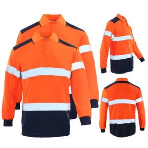 Chemises de sécurité respirantes pour la construction Bande réfléchissante Manches longues et courtes Options/Stock. - Product Image 1