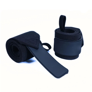 Sangles de poignet unisexes légères et très résistantes pour la musculation, avec rembourrage en toile de 9 mm antidérapant pour soulevés de terre et tractions – Vente chaude - Product Image 1