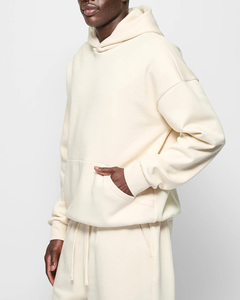 Vêtements d'hiver élégants pour hommes coupe décontractée capuche réglable sweat à capuche de poche avant de haute qualité sweat à capuche en tissu mélangé de coton chaud de meilleure qualité - Product Image 3