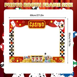 Accessoires de cadre de cabine photo de <span class=keywords><strong>casino</strong></span> Ensemble de cadre photo selfie de poker de las vegas pour les jeux de poker de <span class=keywords><strong>casino</strong></span> Fournitures de décorations de fête de nuit - Product Image 4