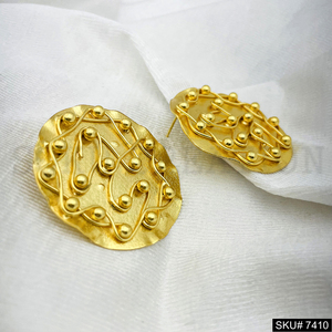 Mode 18k Plaqué Or Bijoux En Acier Inoxydable Pour Les Femmes Déclaration Léger Évider Grand Grand Épais Hoop Boucles D'oreilles - Product Image 3