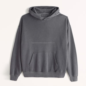 Fabricant en gros Logo personnalisé pas cher prix surdimensionné unisexe manches régulières sweats à capuche et sweatshirts pour hommes - Product Image 2
