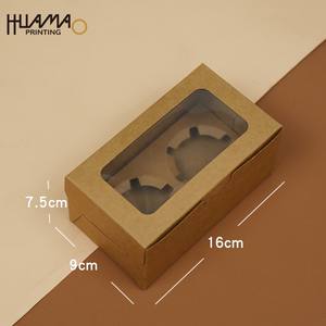 Boîtes à cupcakes en papier kraft personnalisées en gros avec fenêtre, tailles variées (1/2/4/6/8/12 trous), emballage de desserts recyclable pour boulangerie - Product Image 6