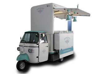Tricycle alimentaire électrique, chariot de restauration mobile, van de cuisine de rue à trois roues pour café, pizza, tacos, glaces, snacks, hot-dogs - Product Image 2