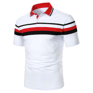 เสื้อโปโลสำหรับผู้ชายเสื้อโปโลกอล์ฟแขนสั้นผ้าโพลีเอสเตอร์สำหรับ100% - Product Image 4