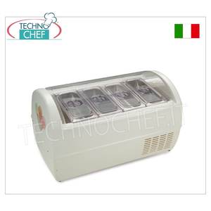อุปกรณ์ทำความเย็นสำหรับครัวเชิงพาณิชย์ ตู้โชว์ไอศกรีมแบบตั้งโต๊ะพร้อมฝาปิด - Product Image 3
