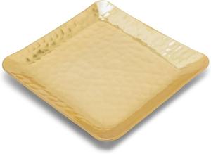 Bandeja de servicio profunda Rectangular clásica plato de Metal decorativo de lujo personalizado hecho a mano para alimentos - Product Image 4