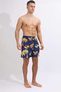 MFG TRADE Short de plage à motifs multiples pour hommes Short de course et de musculation à 2 couches Short de plage à motif solide avec poche intérieure - Product Image 2