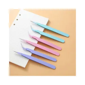 High-quality Anti-static Hair Picking Sewing Machine Pointed Elbow Eyelash Trimming Tweezers Household Daily Tools