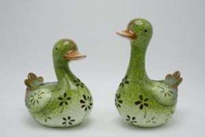 Ensemble <span class=keywords><strong>de</strong></span> canards en céramique pour la maison, décoration <span class=keywords><strong>de</strong></span> ferme, figurines d'oies en céramique pour ornements <span class=keywords><strong>de</strong></span> jardin - Product Image 3