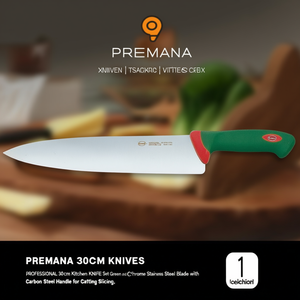 Couteau de cuisine (30cm) en acier inoxydable PREMANA PROFESSIONAL Vert et Chrome 312630 - Product Image 3