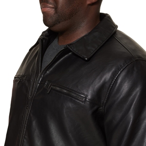 Veste en cuir classique pour motard, authentique, en cuir de vache fin, vêtements en cuir vintage à la mode, veste en cuir personnalisée pour homme - Product Image 6