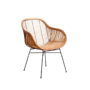 Fauteuils de patio de jardin de maison en rotin écologique avec pied en métal Chaises longues en rotin faites à la main Prix de gros de qualité supérieure - Product Image 6