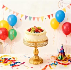 Luxury Metal Cake Stand with Strong Base and Smooth Texture, Ideal for Cakes, Cupcakes, <b>Pastries</b>, and Event Decoration - Product Image 4