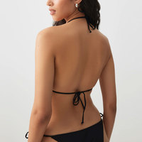 Ensembles de bikinis pour femmes de qualité supérieure, vente chaude, tendance, faible MOQ, ensembles de bikinis pour femmes teints en uni