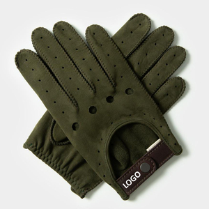 Gants de conduite antidérapants en cuir véritable au design personnalisé Gants antidérapants confortables et en vente chaude - Product Image 1