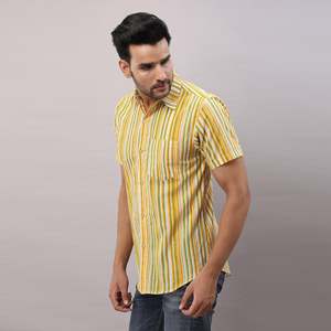 เสื้อเชิ้ตผู้ชายสีเขียวอ่อนลายทางผ้าฝ้าย 100% สวมใส่สบาย ระบายอากาศได้ดี ผลิตจากผ้าป๊อปลินและผ้าอ๊อกซ์ฟอร์ด เหมาะสำหรับฤดูใบไม้ร่วง แฟชั่น ODM - Product Image 3