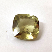 Pierre précieuse en vrac Zultanite Jaune à changement de couleur naturel, taille coussin 15x15mm, poli miroir, vente en gros usine